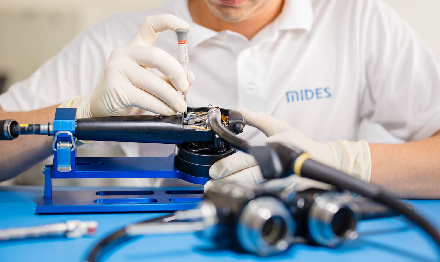 Endoskopreparatur bei MIDES, fachgerechte Instandsetzung von Endoskopen